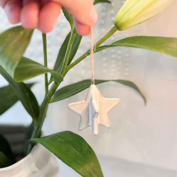 Lucia Sno Hanging Star | White Wash