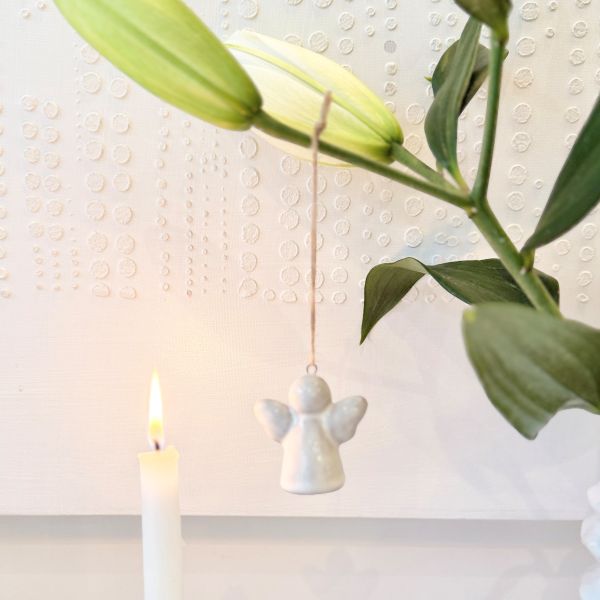 Lucia Sno Hanging Angel | White Wash