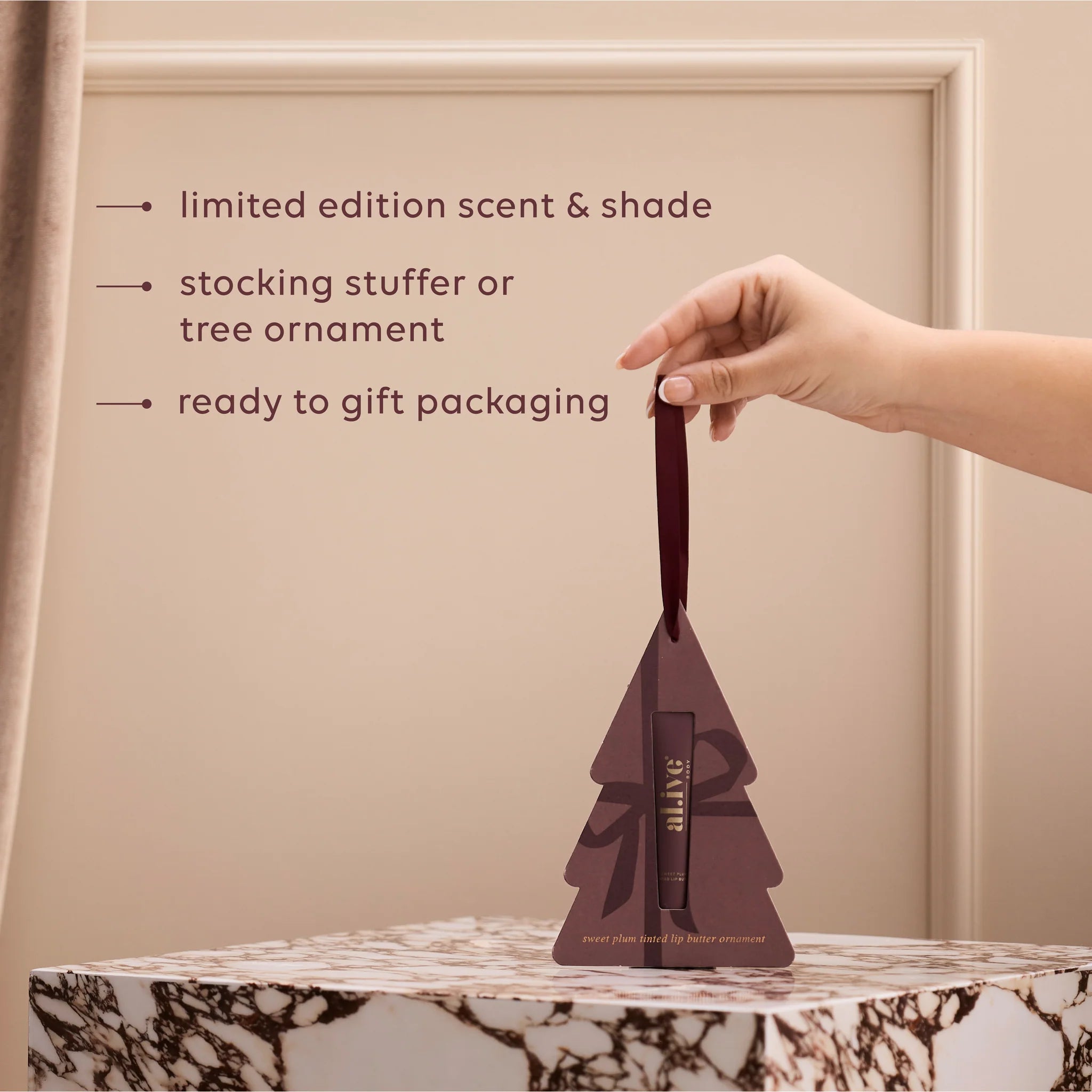Tinted Lip Butter Ornament | Sweet Plum