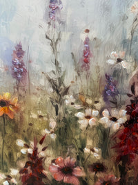 Flower Fields B | Brushed Canvas Print