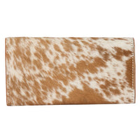 Eden | Cowhide Tooling Leather Wallet With Turquoise Stonework