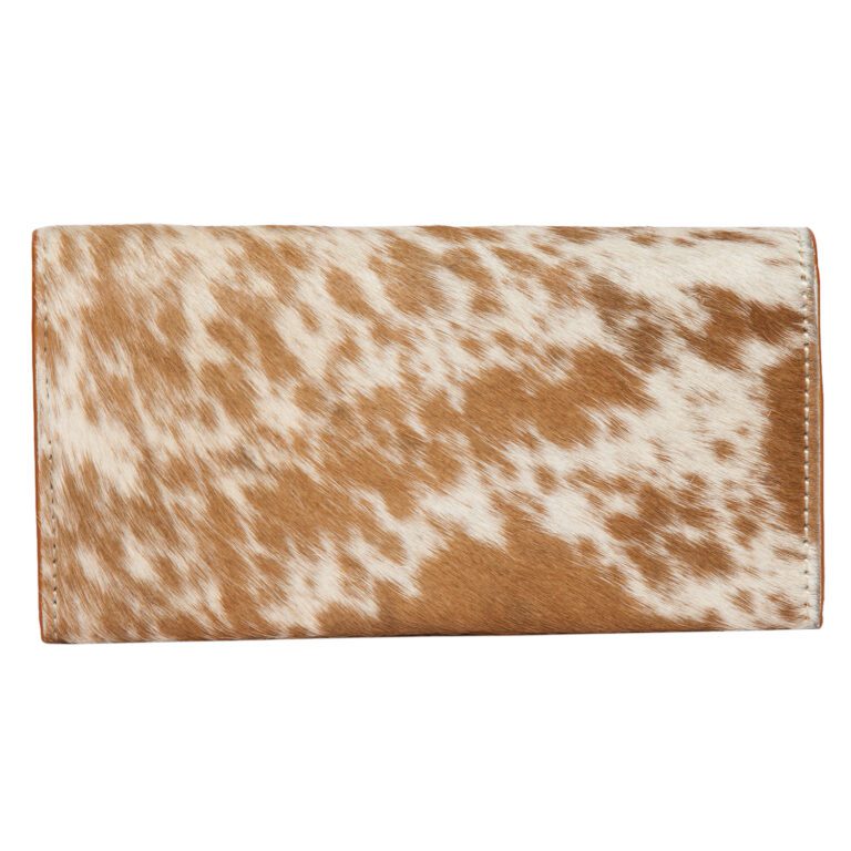 Eden | Cowhide Tooling Leather Wallet With Turquoise Stonework