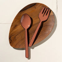 Alder Enamel Salad Servers | Pepperberry