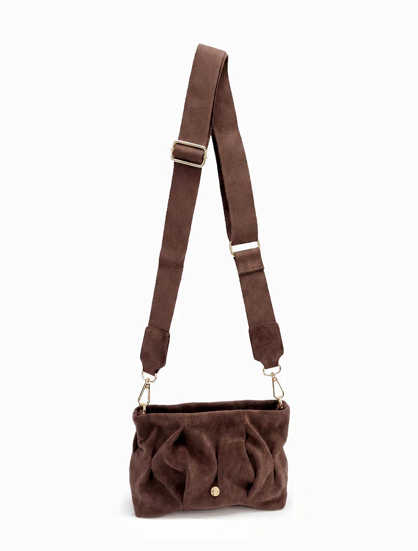 Annabel Eco Suede Bag | Chocolate