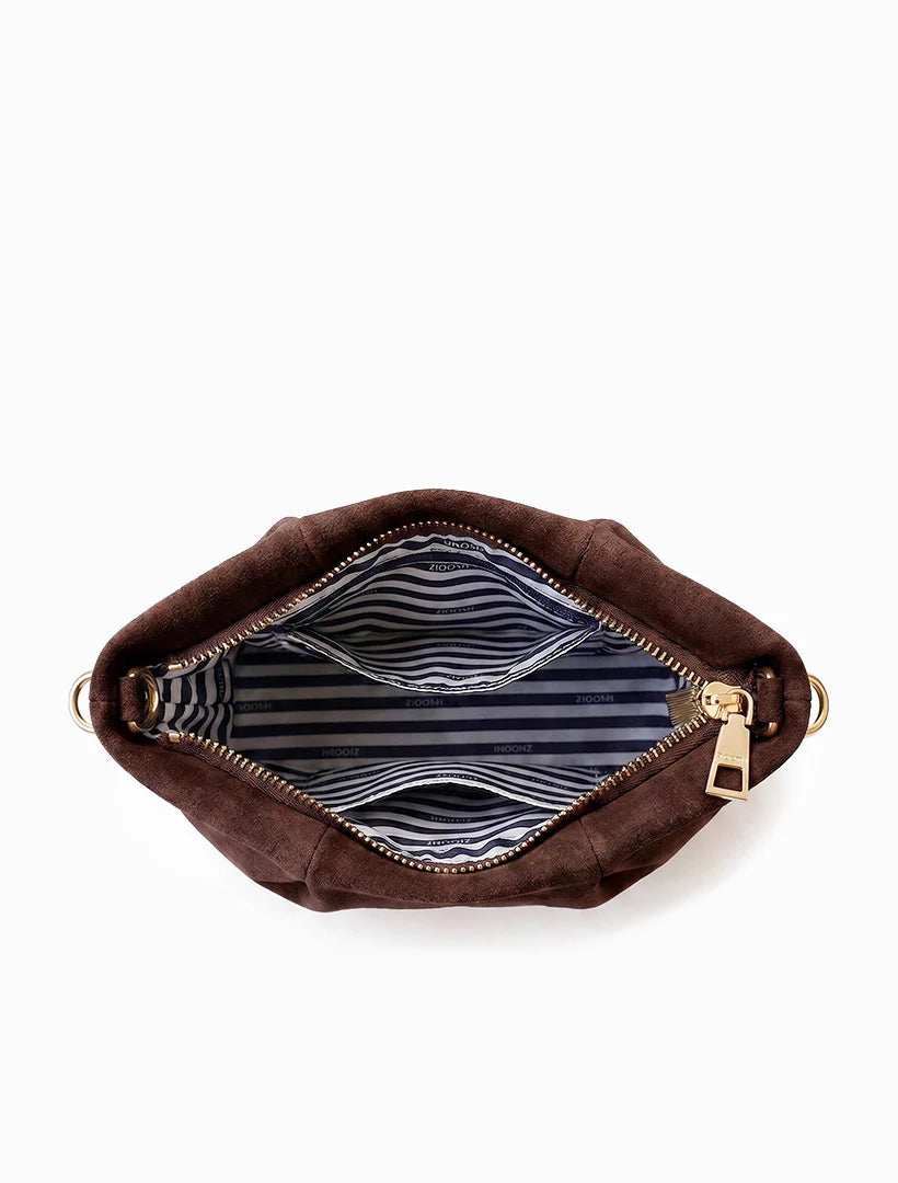 Annabel Eco Suede Bag | Chocolate
