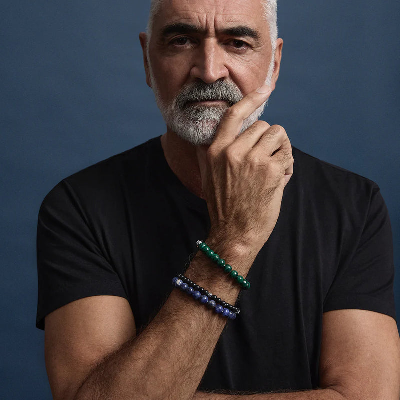 Atlas Men's 6mm Beaded Black Onyx Bracelet