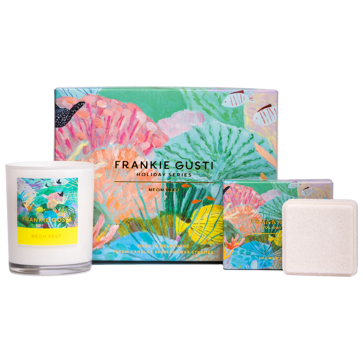 Holiday Series Candle + Steamer Duo | Neon Reef