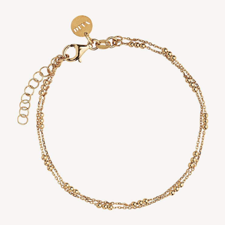 Halcyon Yellow Gold Bracelet (18.5cm+ext)