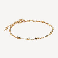 Halcyon Yellow Gold Bracelet (18.5cm+ext)