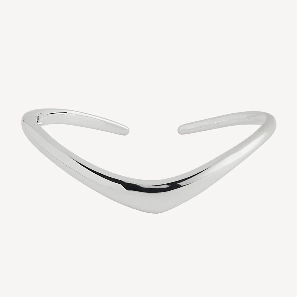 La Muse Hinged Cuff | Sterling Silver