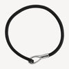 Kinship Men’s Leather and Steel Bracelet | Black
