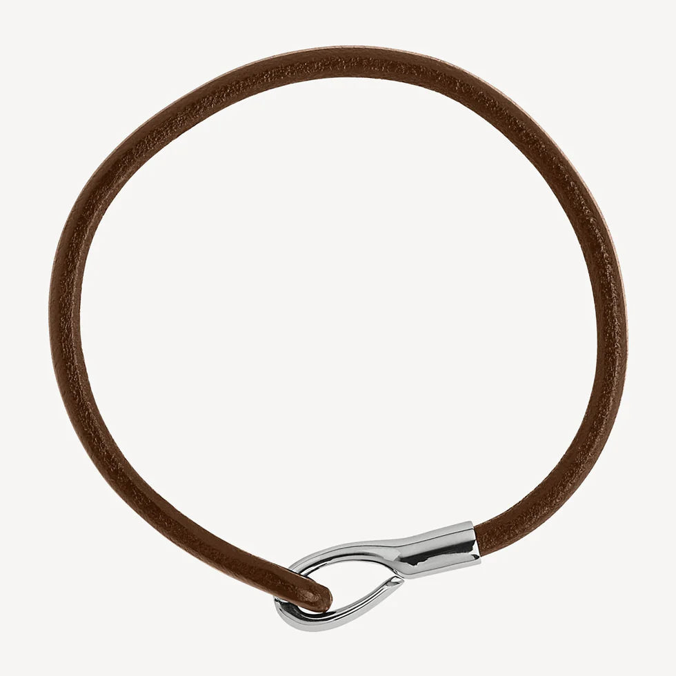 Kinship Men’s Leather and Steel Bracelet | Tan