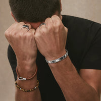 Atlas Men's 6mm Beaded Tiger's Eye Bracelet