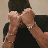 Kinship Men’s Leather and Steel Bracelet | Tan