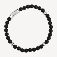 Atlas Men's 6mm Beaded Black Onyx Bracelet