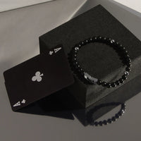 Atlas Men's 6mm Beaded Black Onyx Bracelet