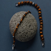 Atlas Men's 6mm Beaded Tiger's Eye Bracelet