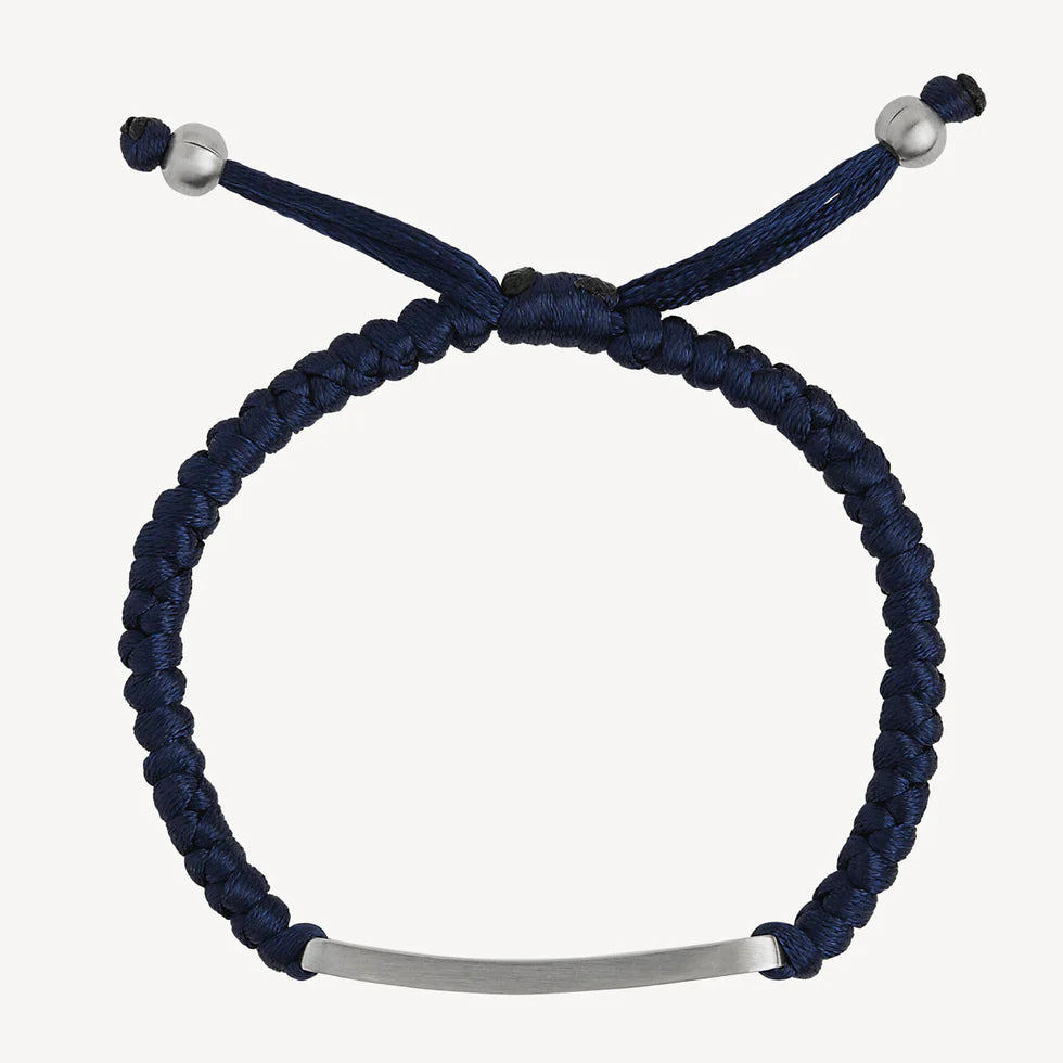Elemental Men’s Cord Identity Bracelet | Navy
