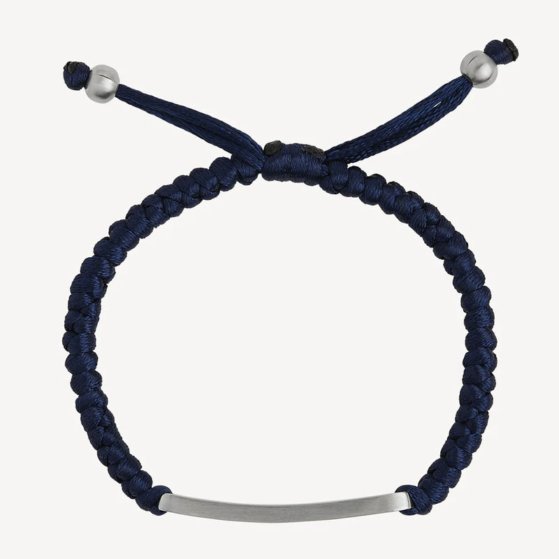 Elemental Men’s Cord Identity Bracelet | Navy