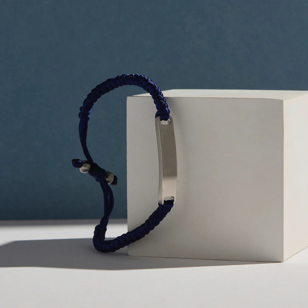 Elemental Men’s Cord Identity Bracelet | Navy