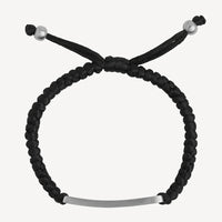 Elemental Men’s Cord Identity Bracelet | Black