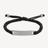 Elemental Men’s Cord Identity Bracelet | Black