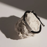 Elemental Men’s Cord Identity Bracelet | Black
