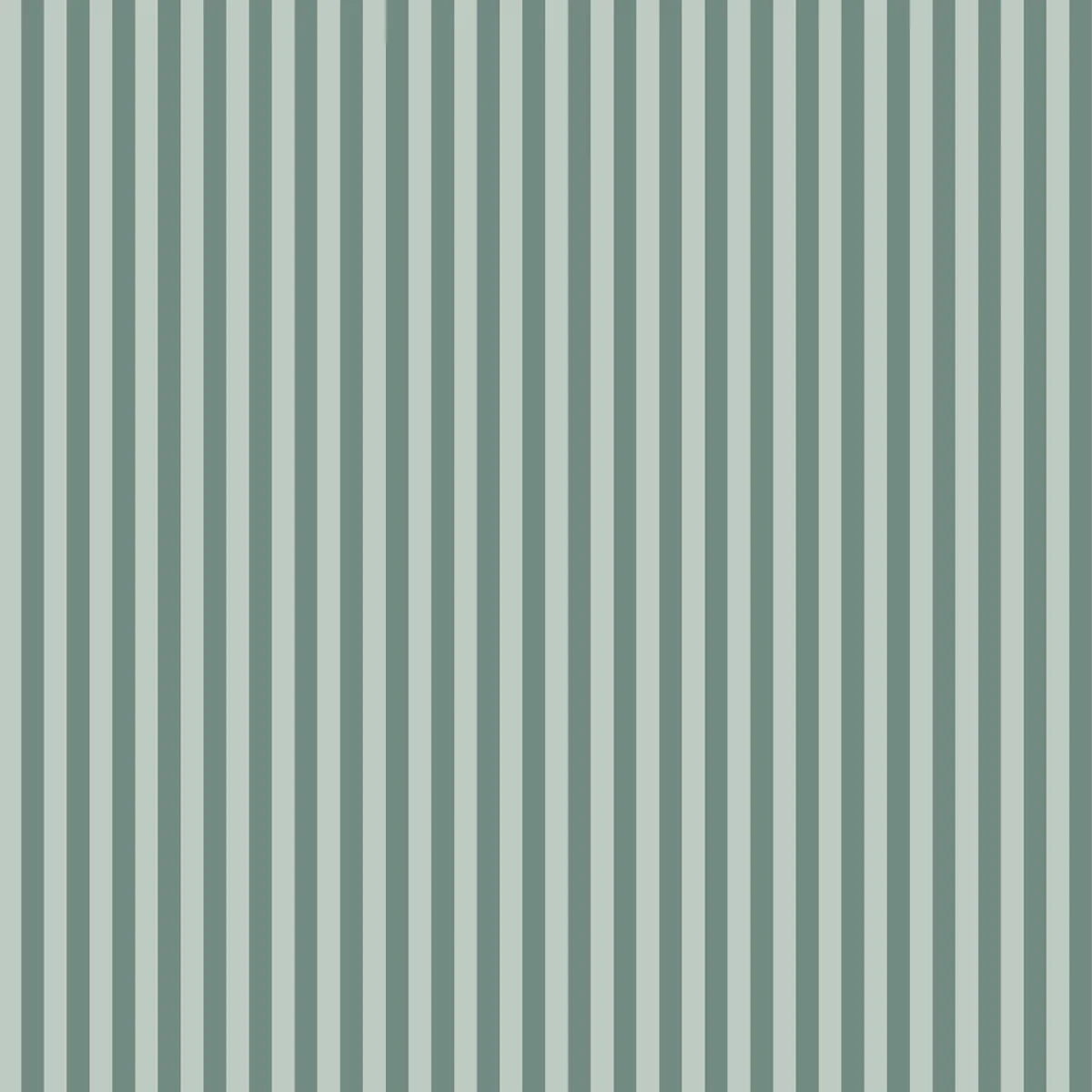 Sage Stripe Organic Fitted Cot Sheet