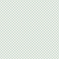 Sage Check Organic Fitted Cot Sheet