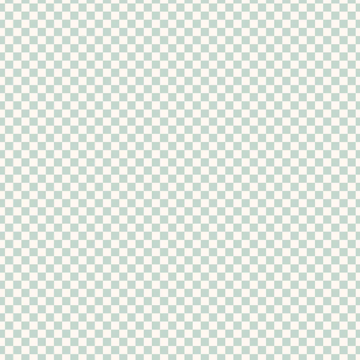 Sage Check Organic Fitted Cot Sheet