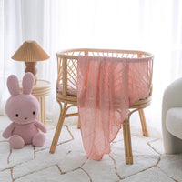 Strawberry Stripe Muslin Wrap Swaddle
