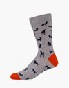 Ditsy Dog Bamboo Sock | Mens