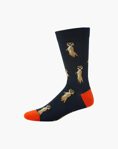 Meerkat Bamboo Sock | Mens