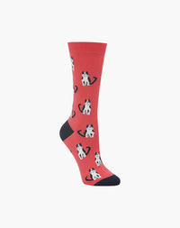 Cat Lady Bamboo Sock | Womens