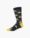 Yellow Submarine Bamboo Sock | Mens