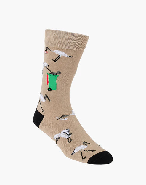 Bin Chicken Stone Bamboo Sock | Mens