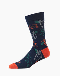 Mens Sketch Koalas Bamboo Sock
