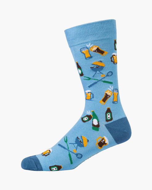Mens BBQ King Bamboo Sock