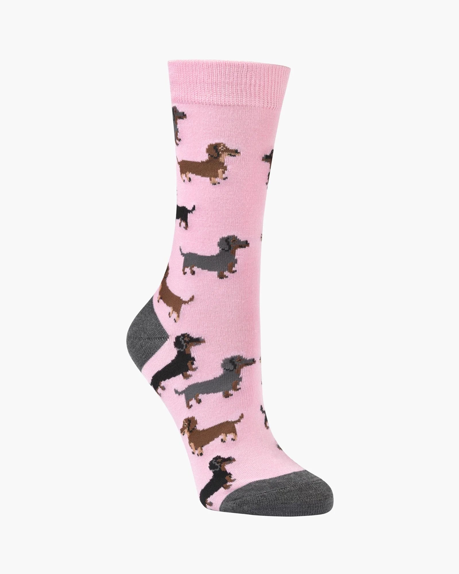 Dash Pups Pink Bamboo Sock | Womens