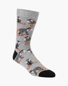 Emperor Tamarin Monkey Bamboo Sock | Mens
