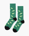 Green Tree Frog Bamboo Sock | Mens