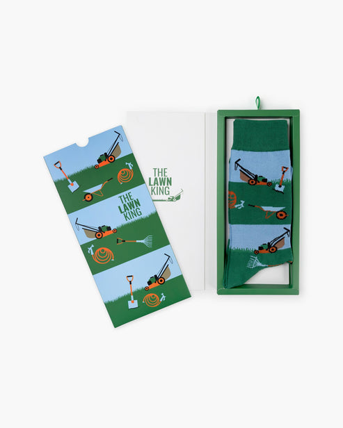 Mens Lawn King Bamboo Sock Card