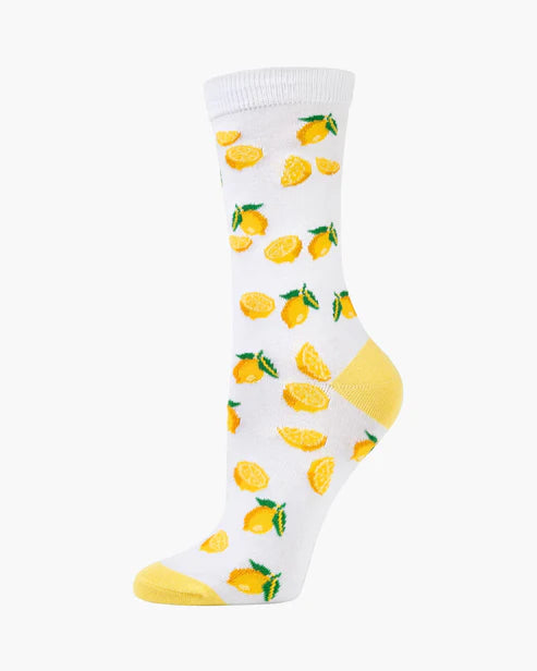 Lemons Bamboo Sock | Womens