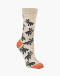 Scottie Dogs Bamboo Sock | Womens
