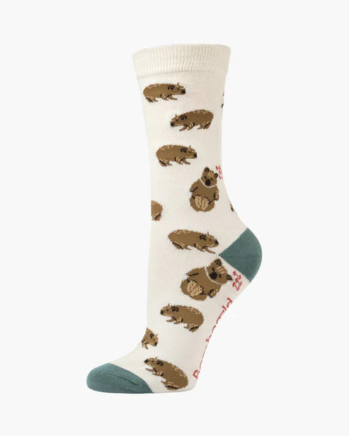 Wally Wombat Bamboo Sock | Womens