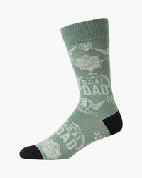 Mens Goat Dad Bamboo Sock