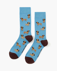 Mens Hot Dogs Bamboo Sock