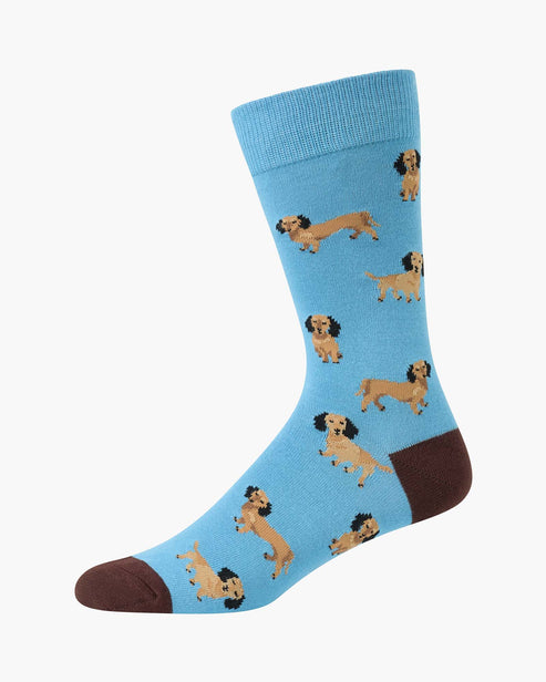 Mens Hot Dogs Bamboo Sock