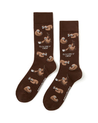 Mens Slow Brew Crew Bamboo Sock