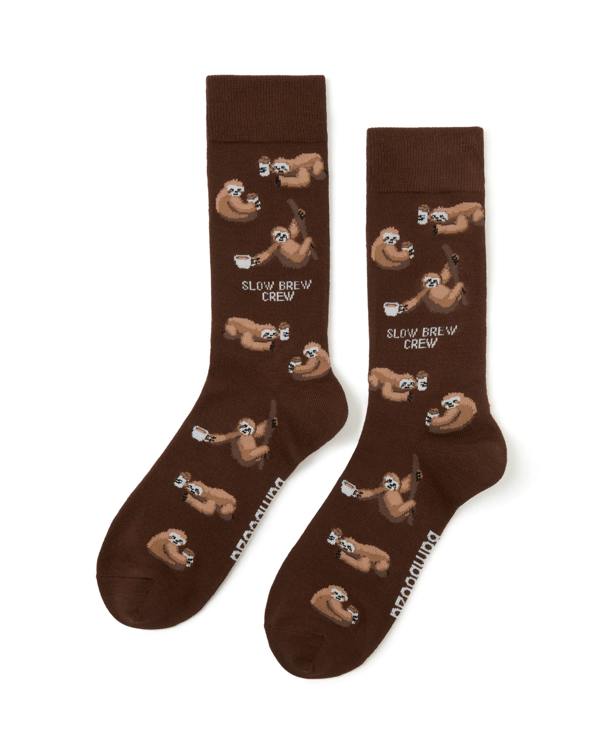 Mens Slow Brew Crew Bamboo Sock